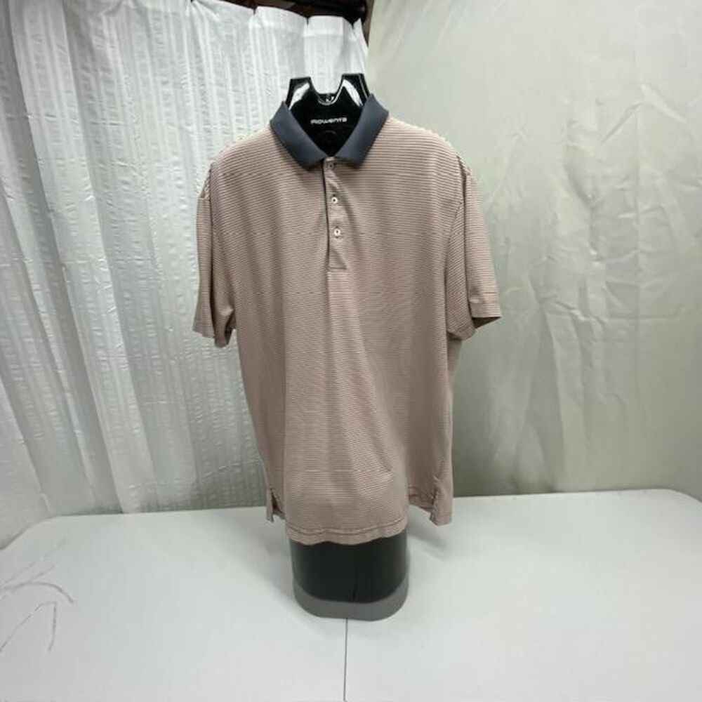 Daniel Cremieux Pima Performance Polo Shirt Mens XL Stretch Striped Golf(370-3)
